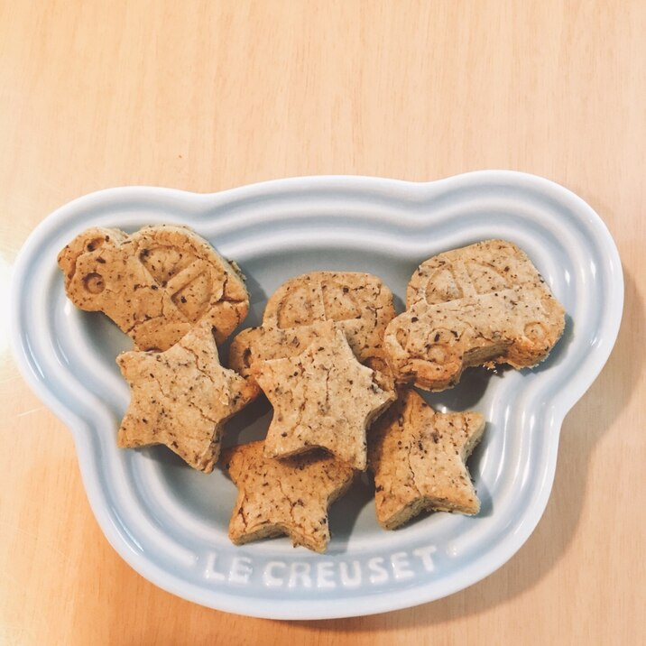 幼児おやつ きな粉黒ごま米粉クッキー レシピ 作り方 By Uucha 楽天レシピ